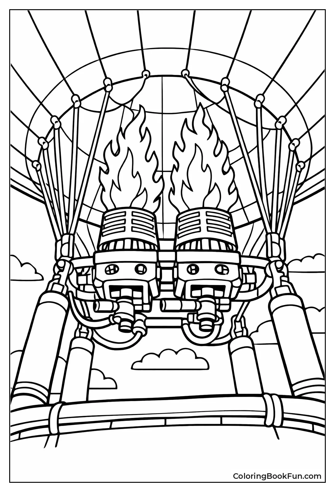 Burner Flame Close Up