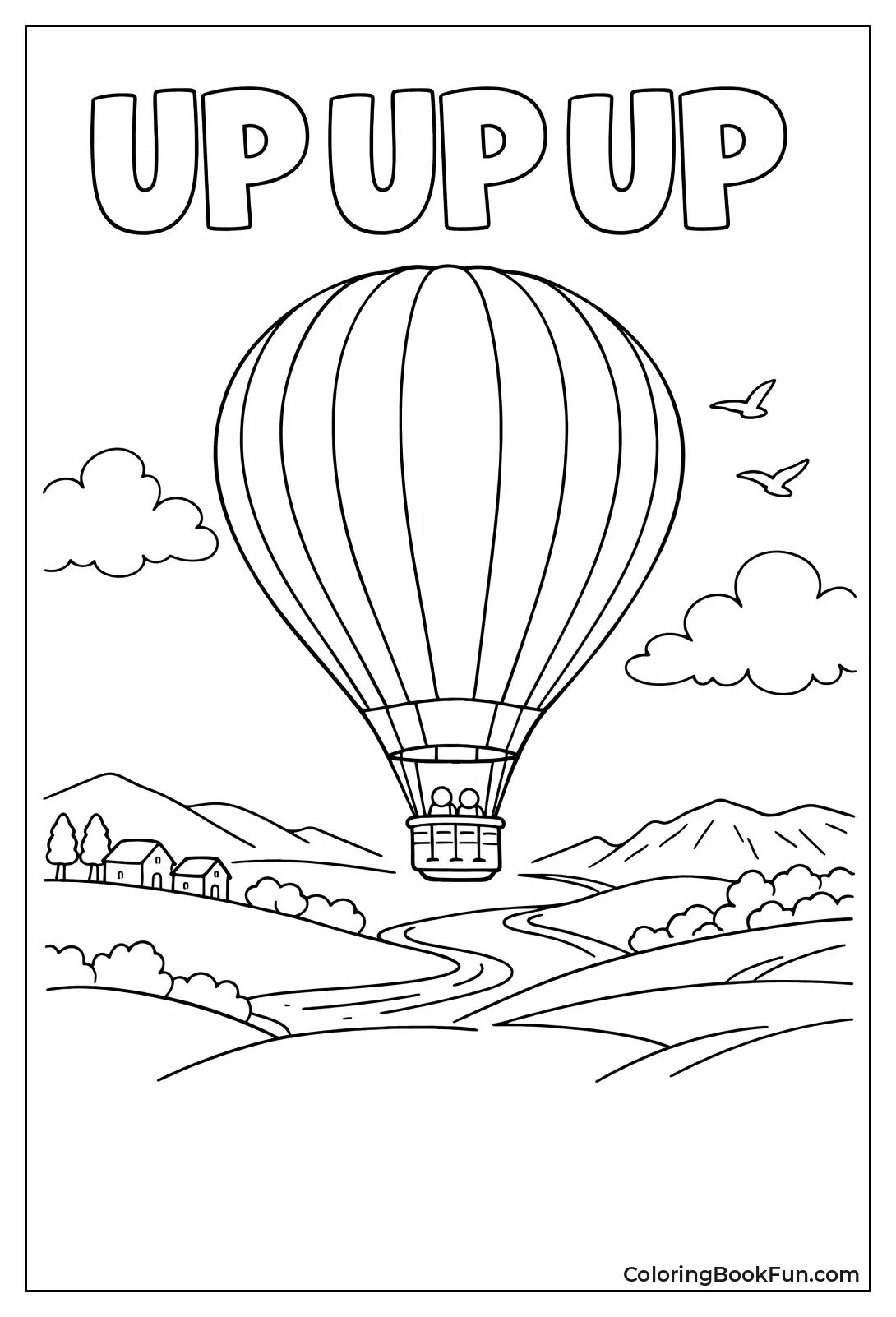 Rainbow Striped Classic Balloon