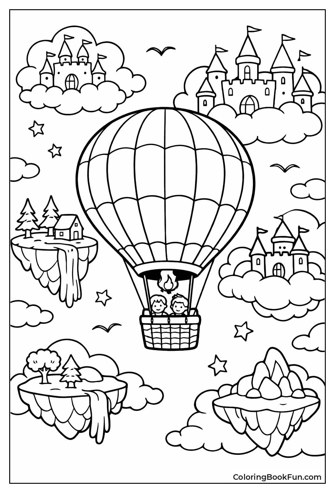 Clouds with Floating Islands