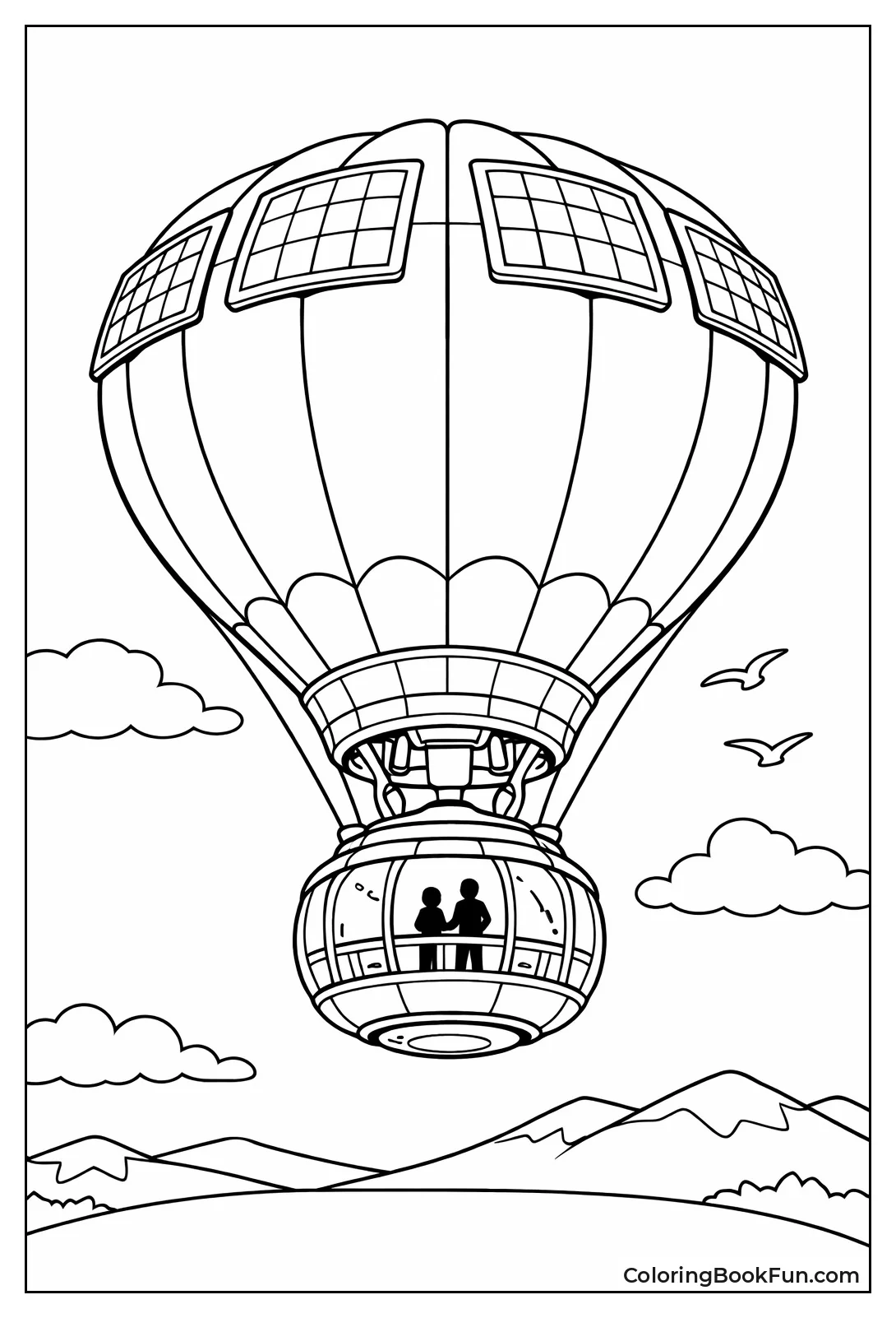 Solar Panel Futuristic Balloon