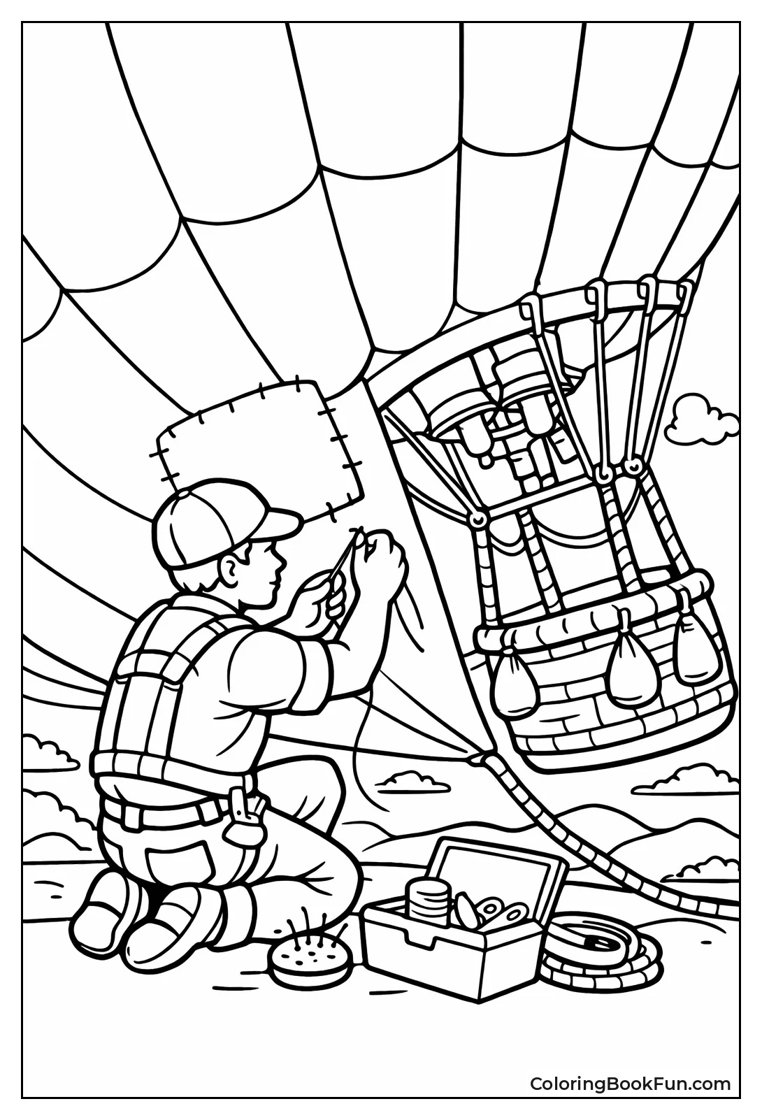 Patching Balloon Fabric