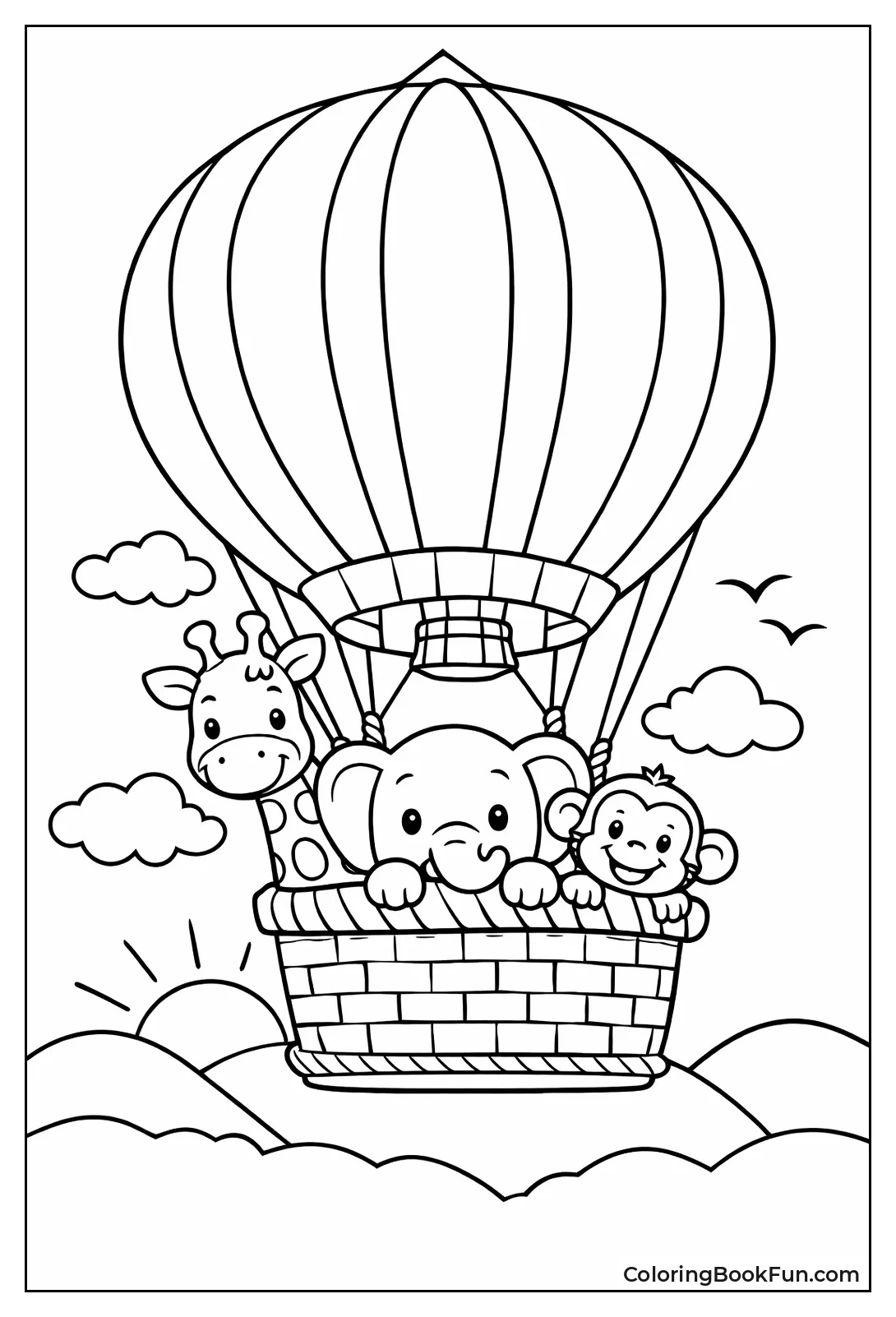 Safari Animals Peering Out