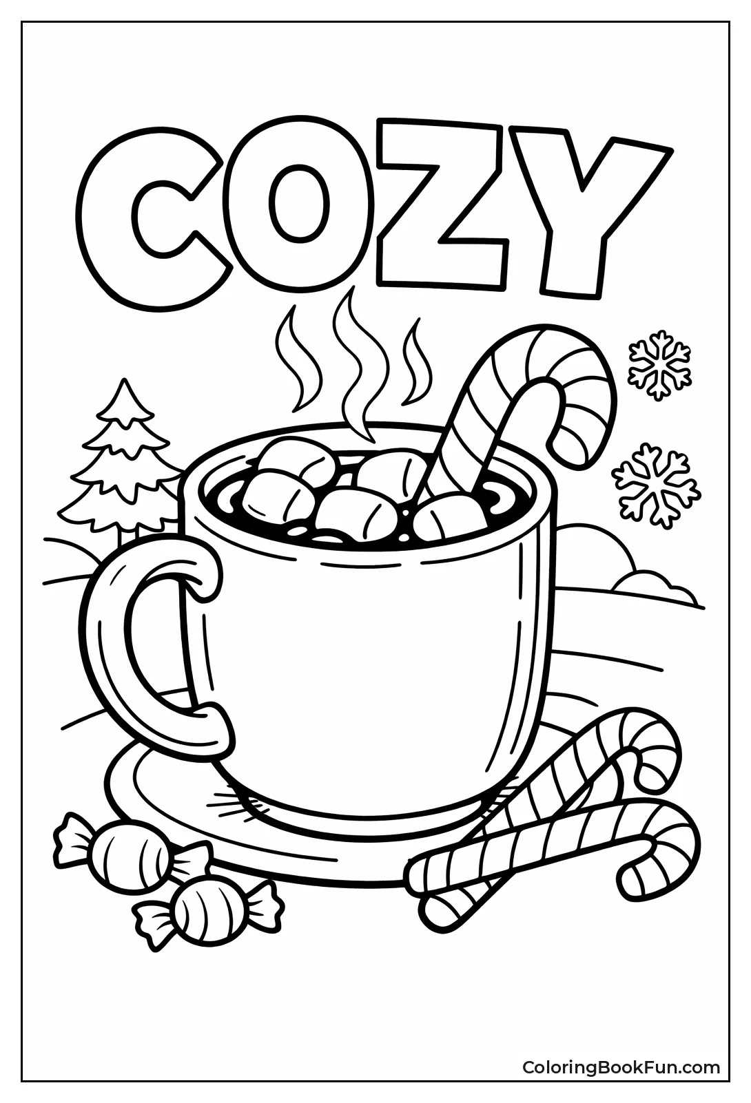 Hot Cocoa with Candy Cane