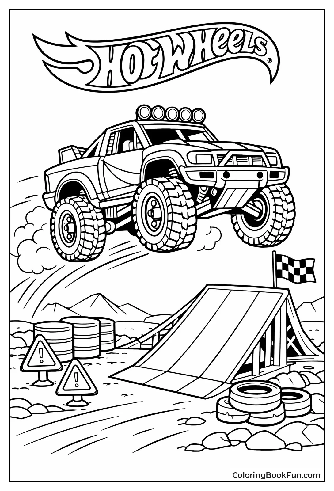 Baja Truck Jumps Big Ramps