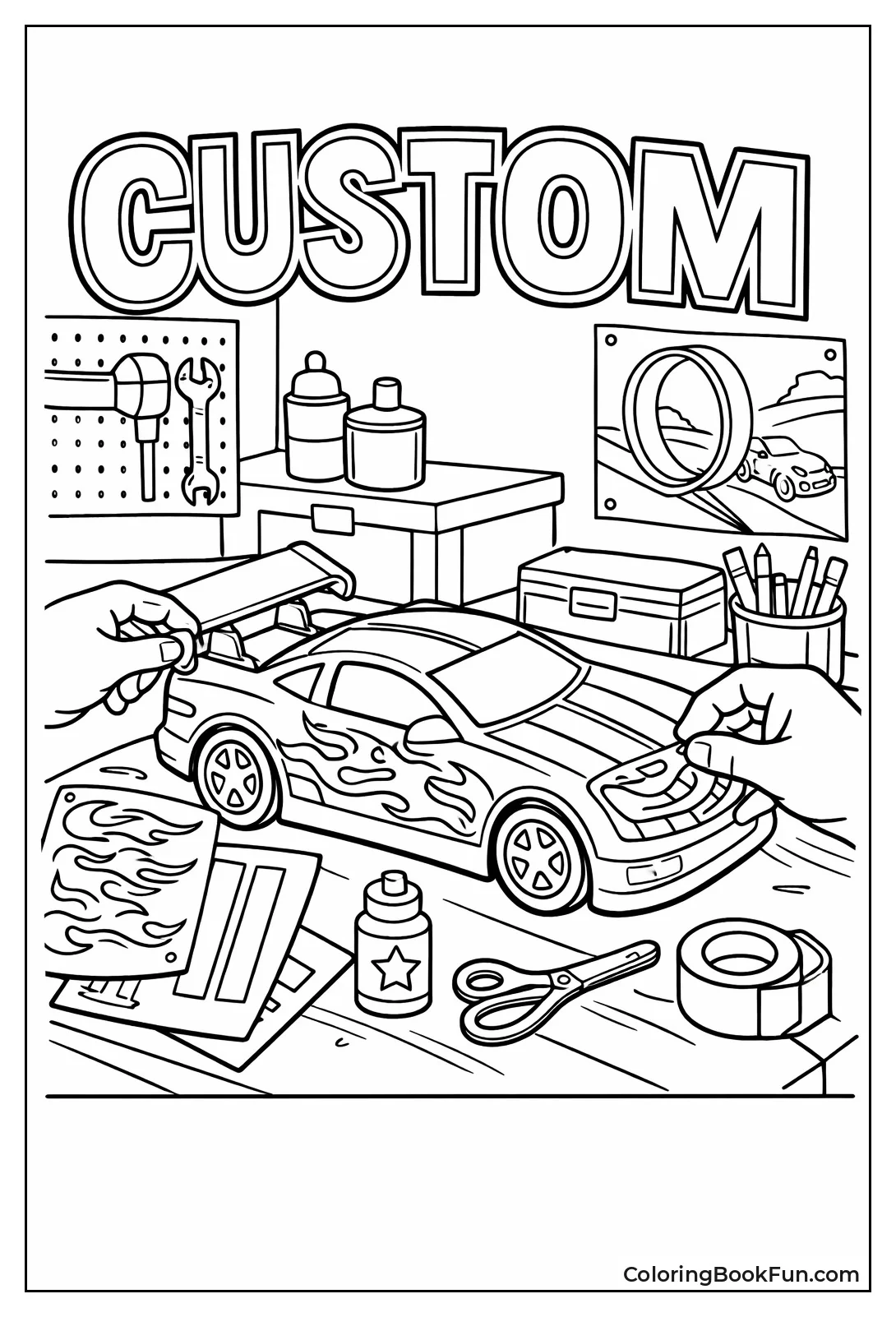 Car Adds Flame Stickers Shop