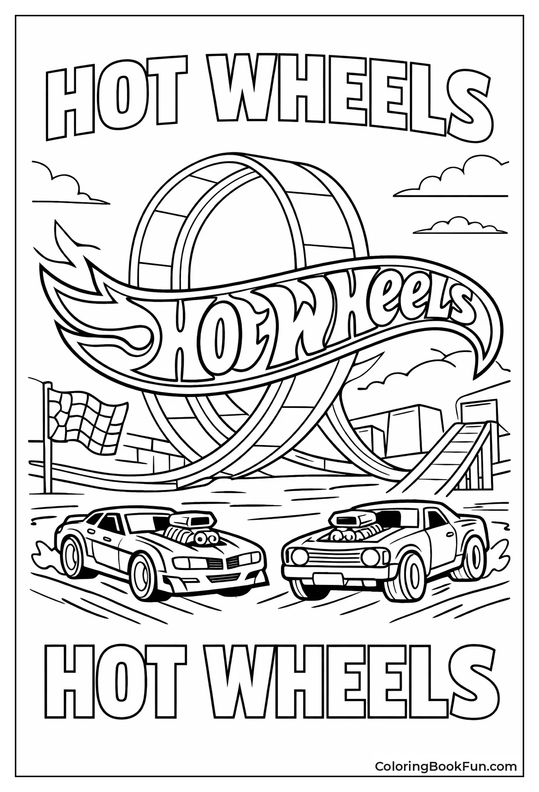 Hot Wheels Flame Logo Glows