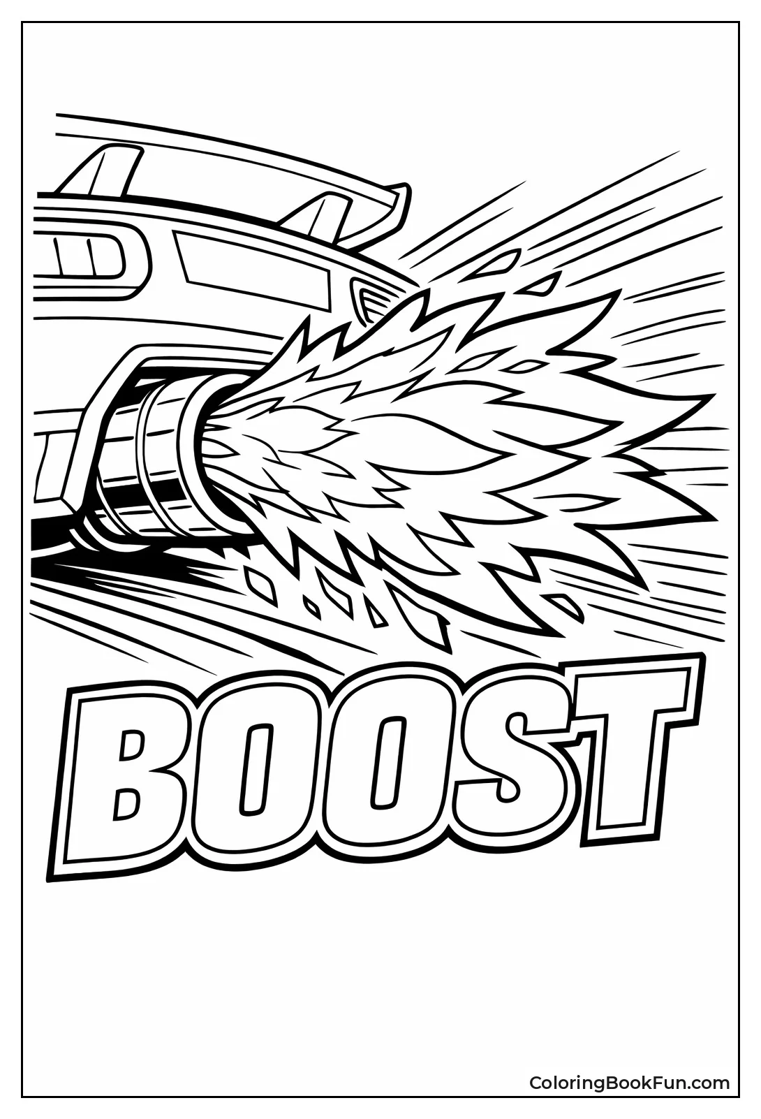 Nitro Flames Blast Car Rear