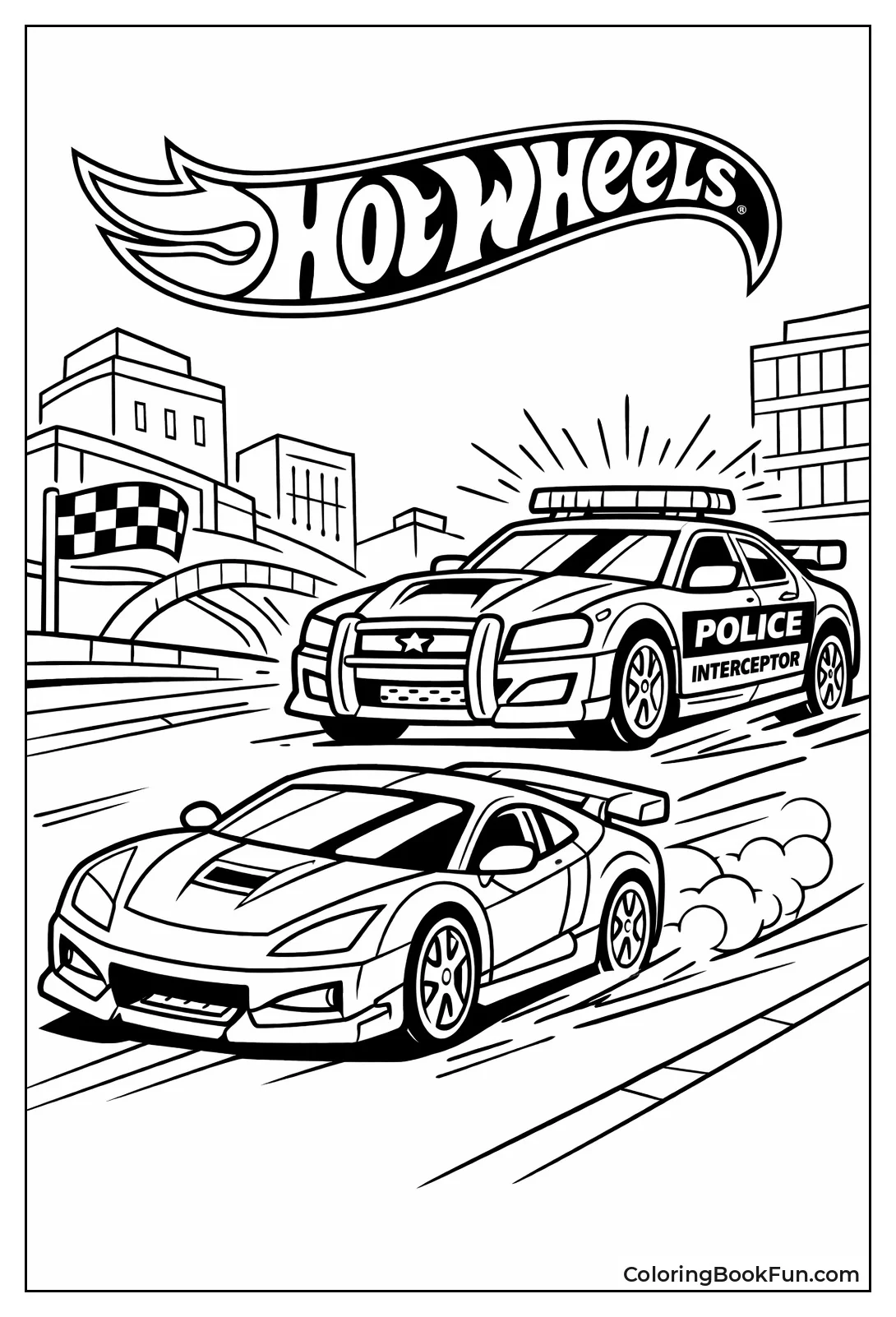 Police Chases Fast Sports Car