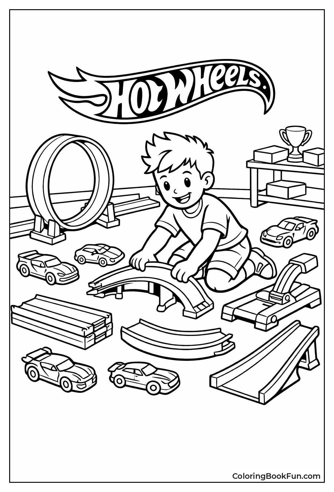 Kid Builds Cool Track Kit