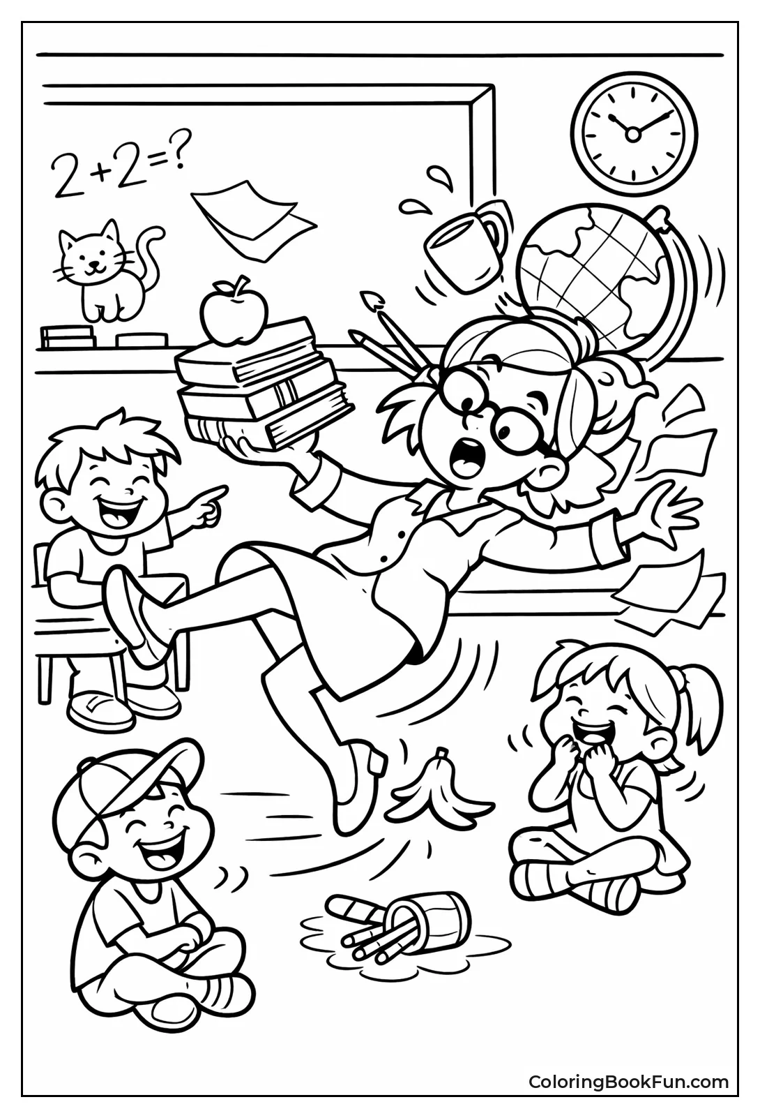 Funny Teacher Silly Classroom Mishap