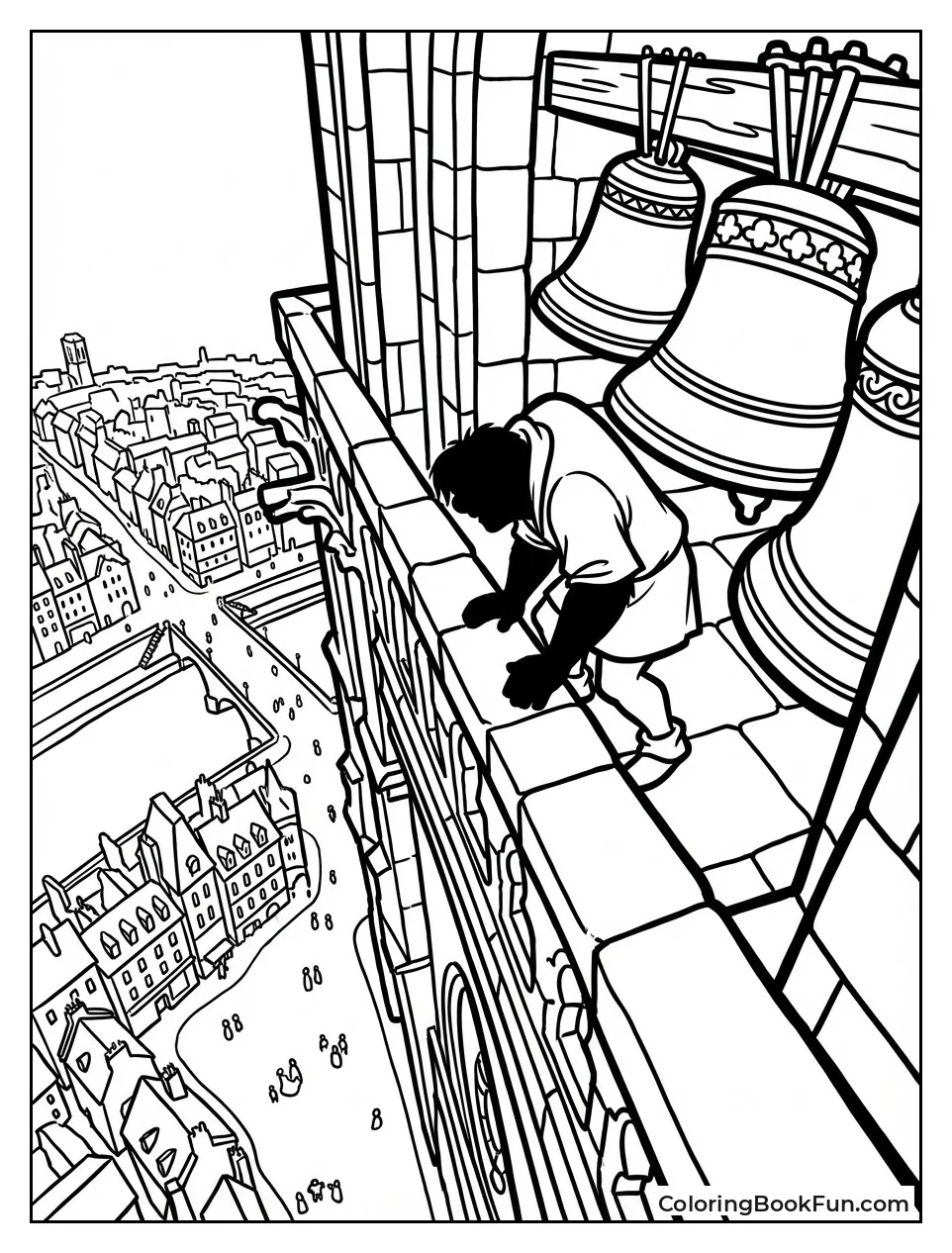 Bell Tower Views Paris Below