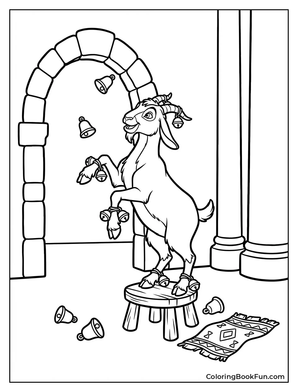 Djali Balances on Hind Legs