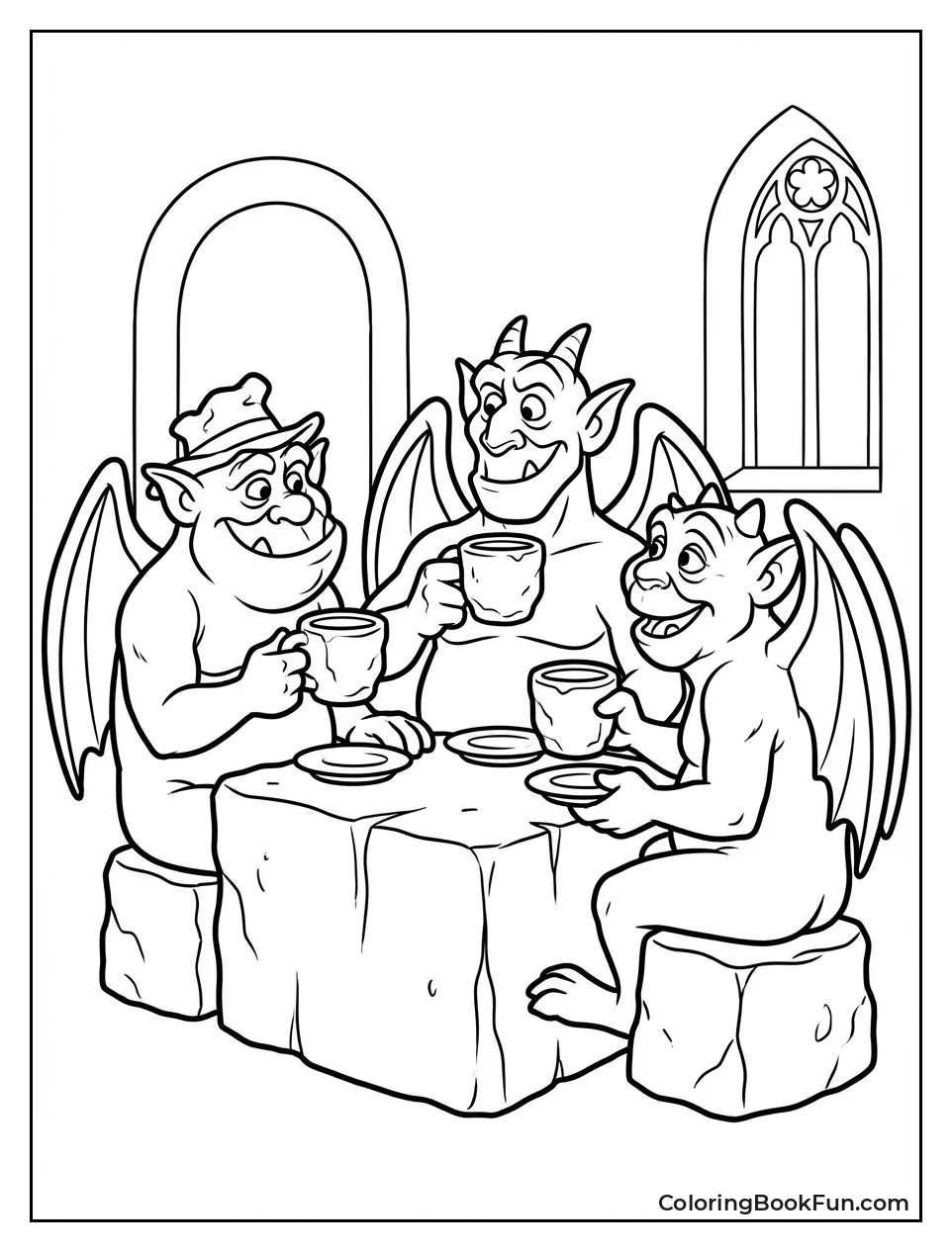 Gargoyles Host Tea Party