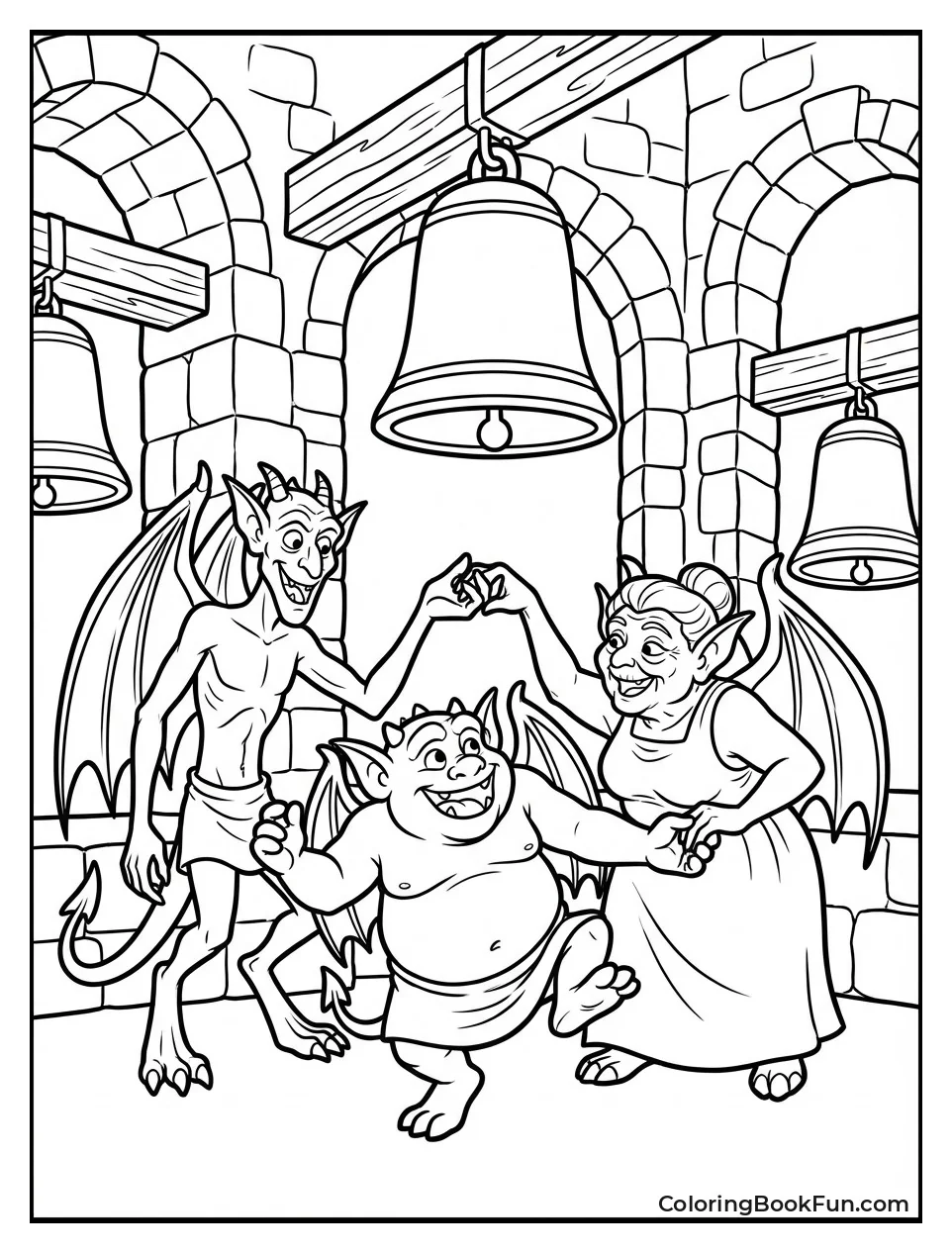 Gargoyles Dance in Tower Party