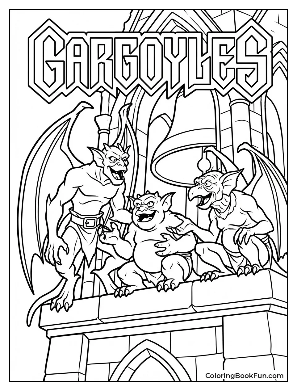 Gargoyles Victor Hugo and Laverne Chat