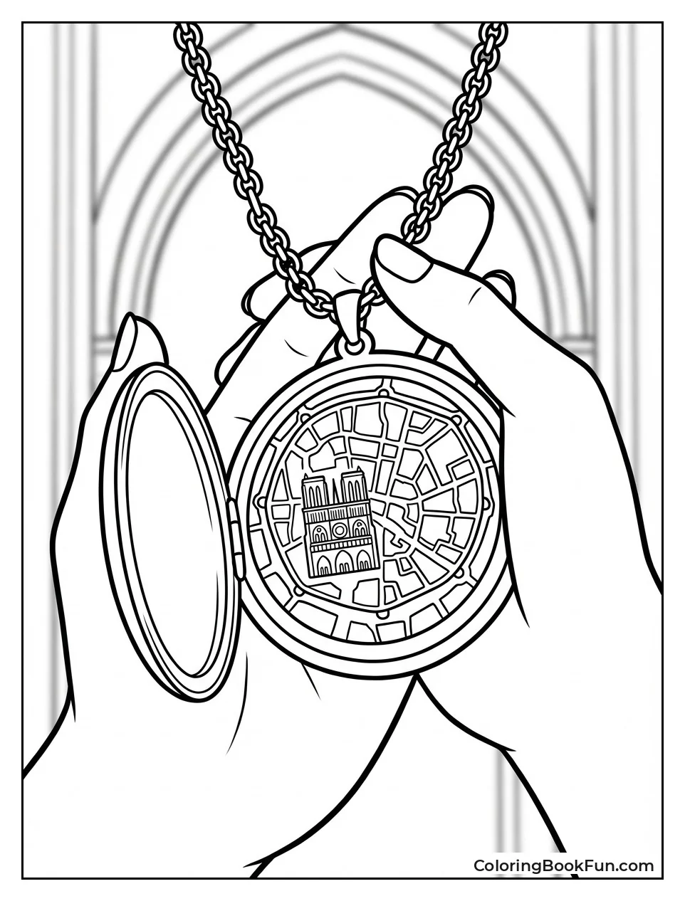 Esmeralda Necklace Shows Map