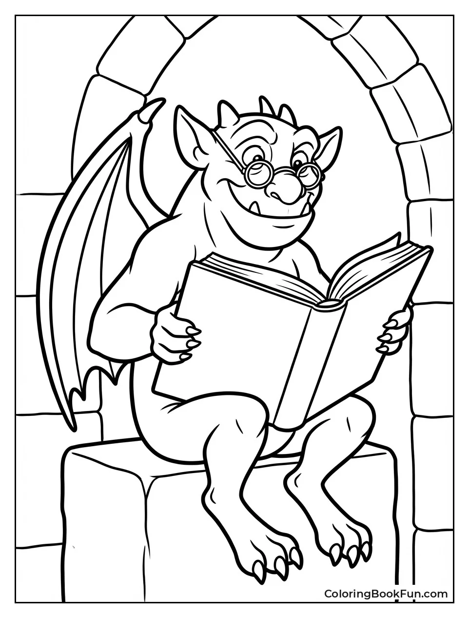 Victor Reads Book with Glasses