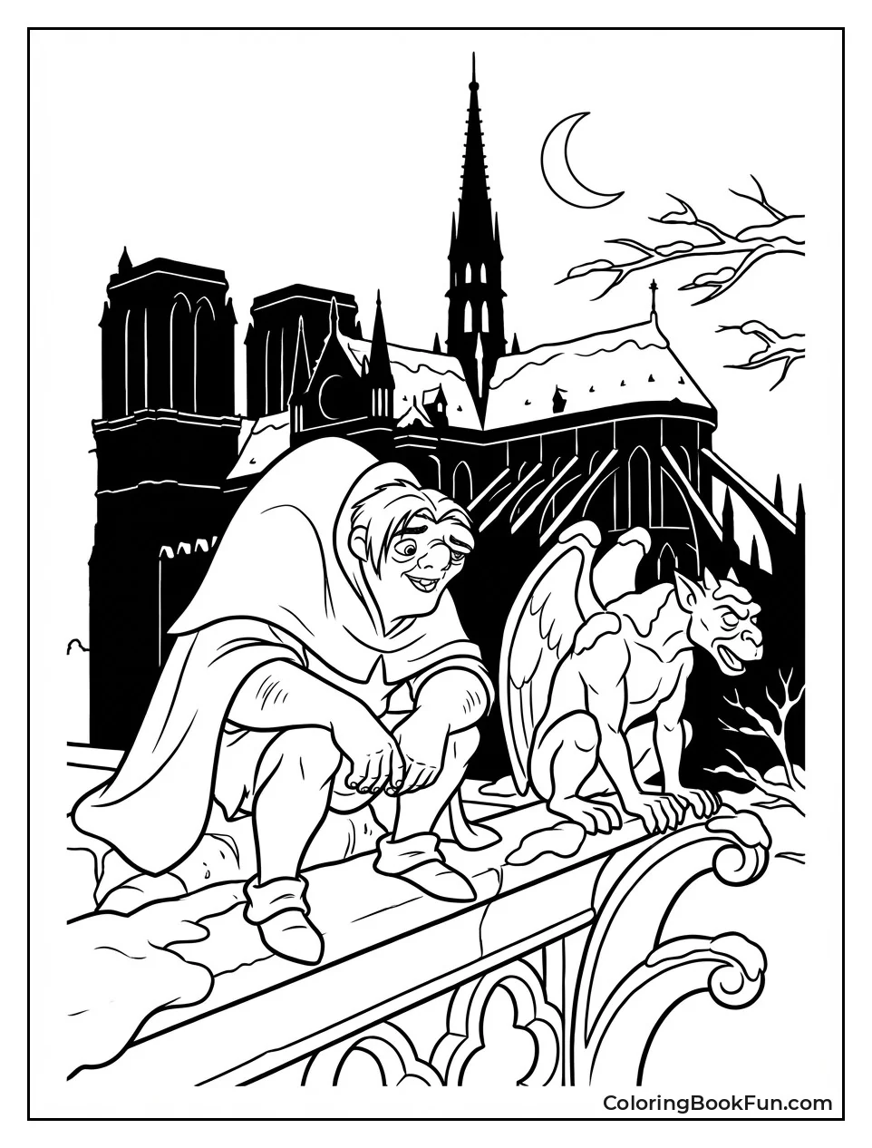 Snow Covers Gargoyles Quietly