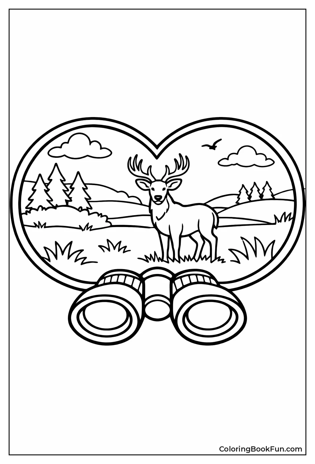 Binoculars Spot Distant Buck