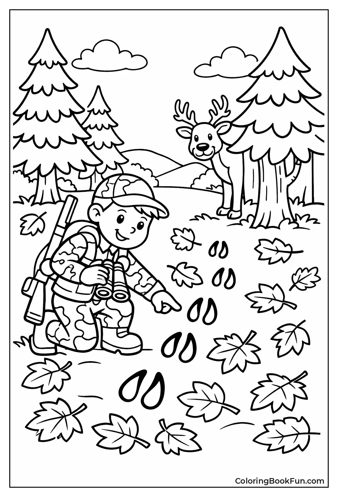 Hunter Tracks Deer Prints