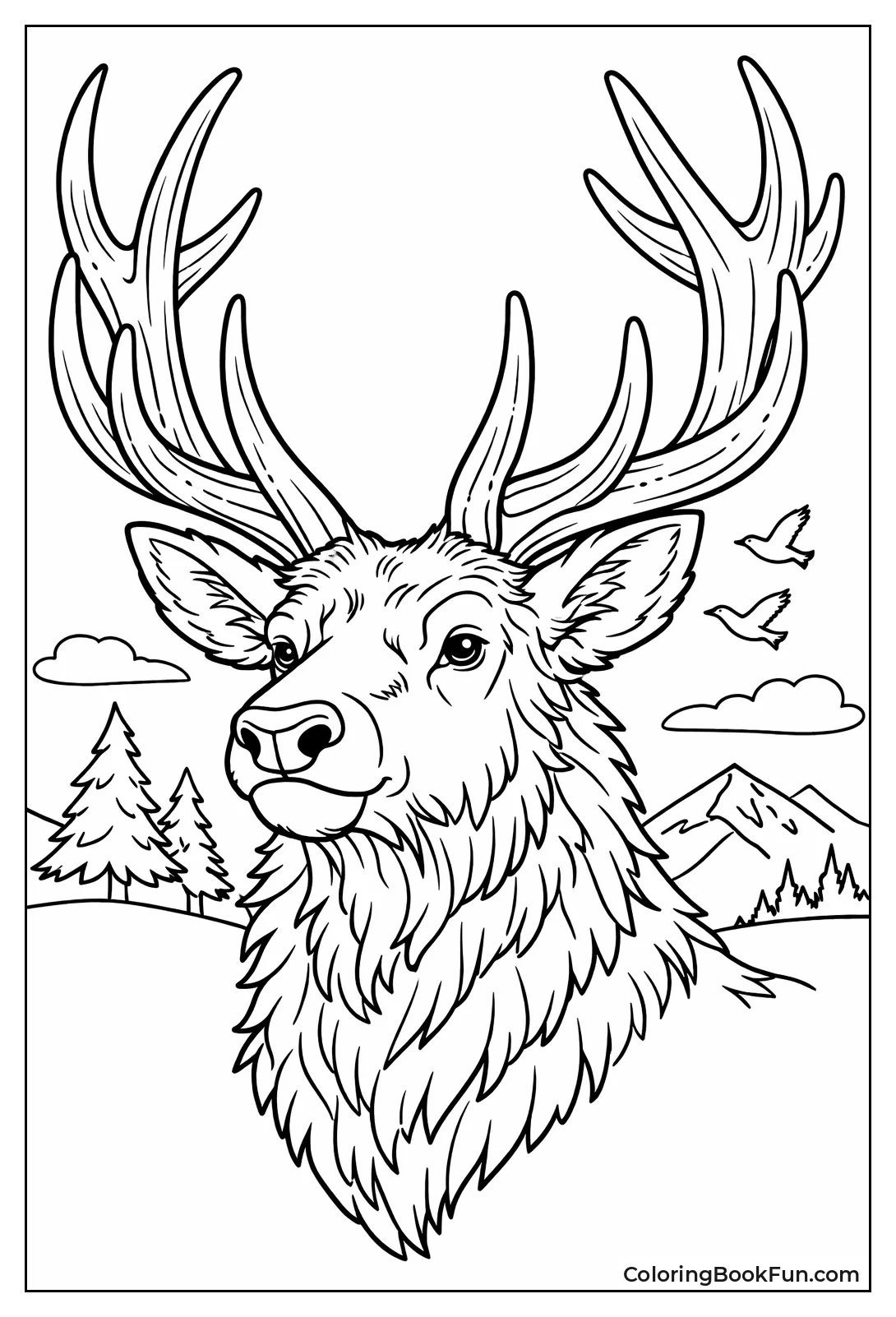 Majestic Elk Portrait
