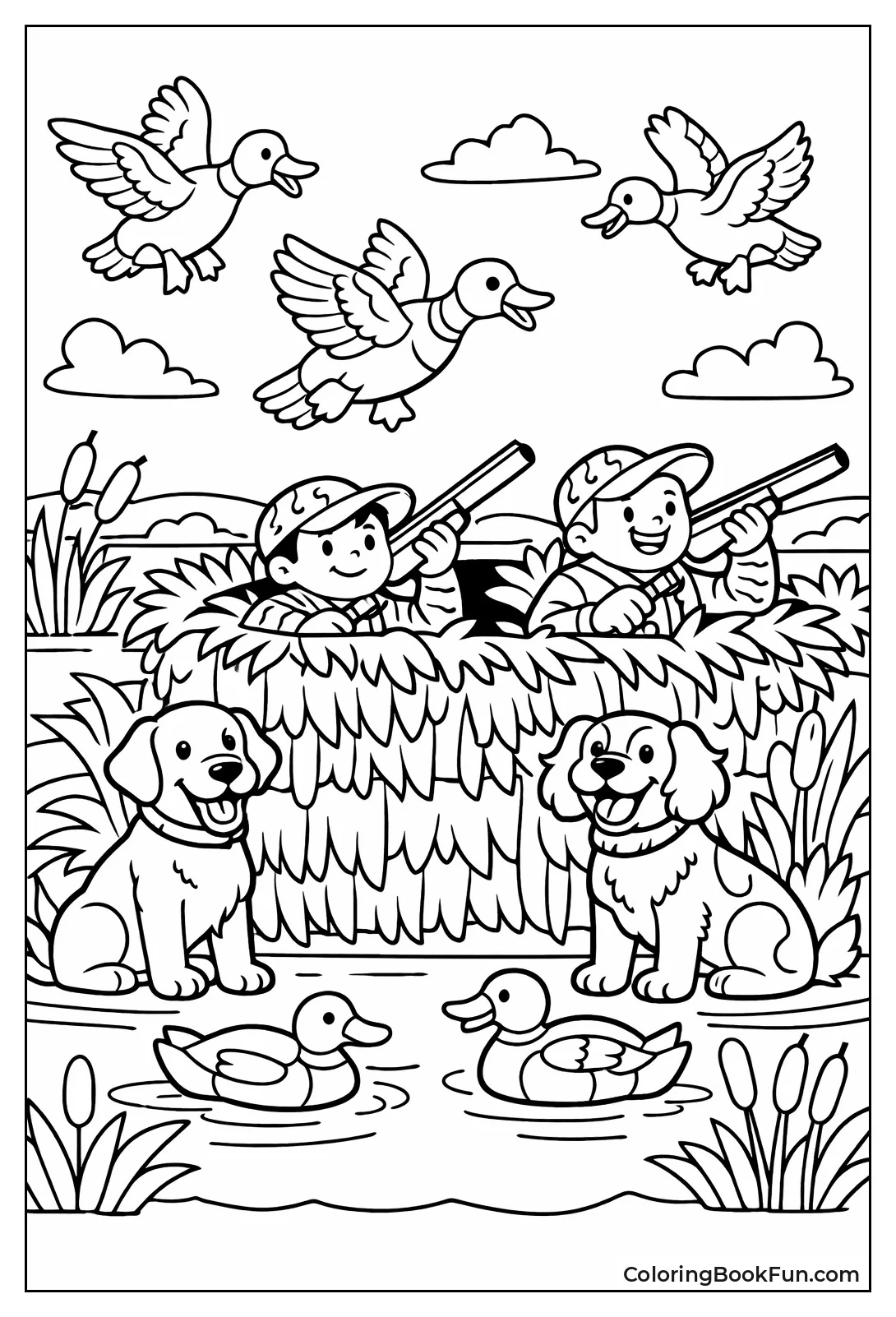 Hunters Target Mallard Ducks