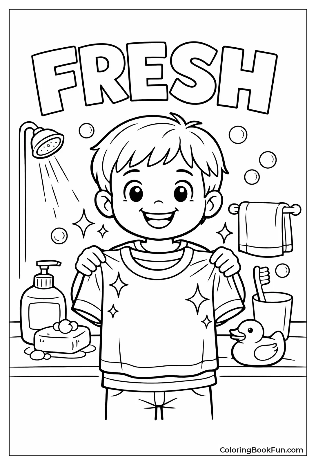 Child Holds Fresh Shirt