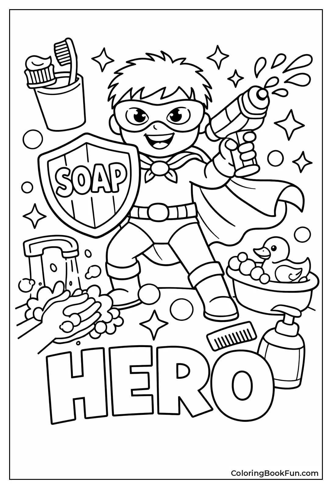 Superhero Fights Germs
