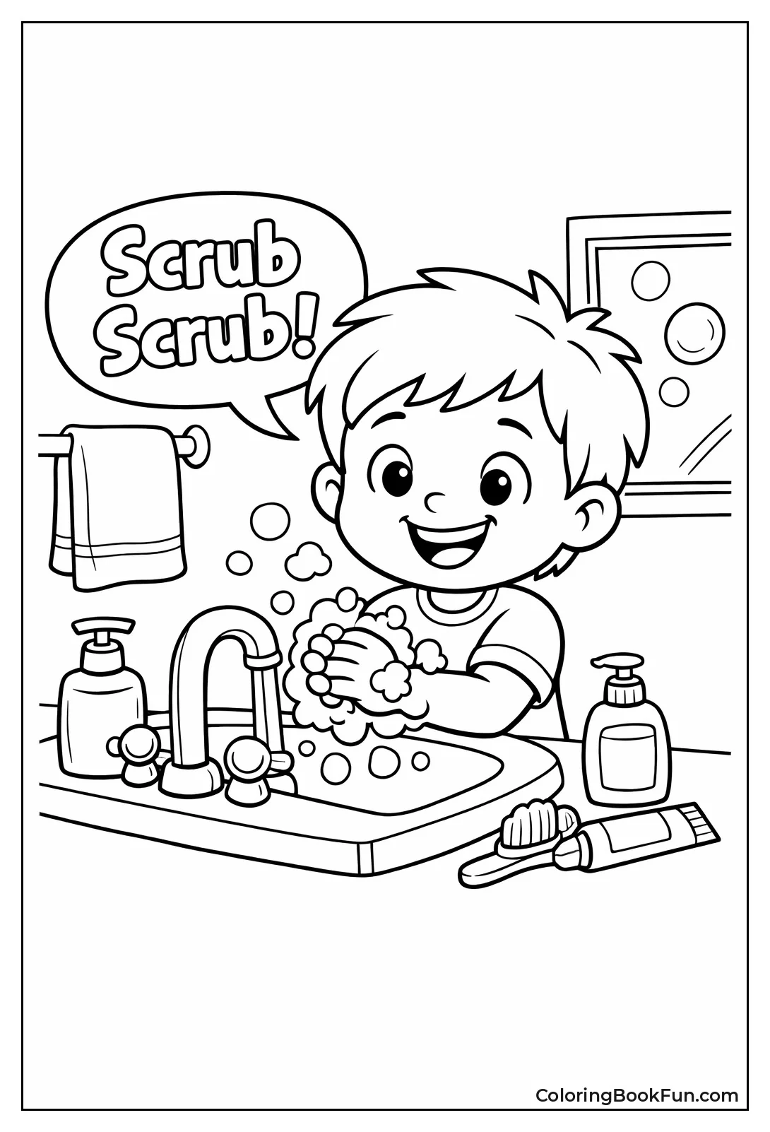 Child Says Scrub Scrub