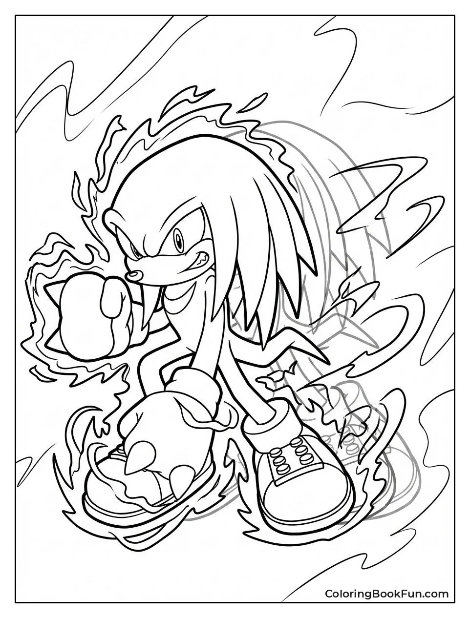 Hyper Knuckles with Energy Trails