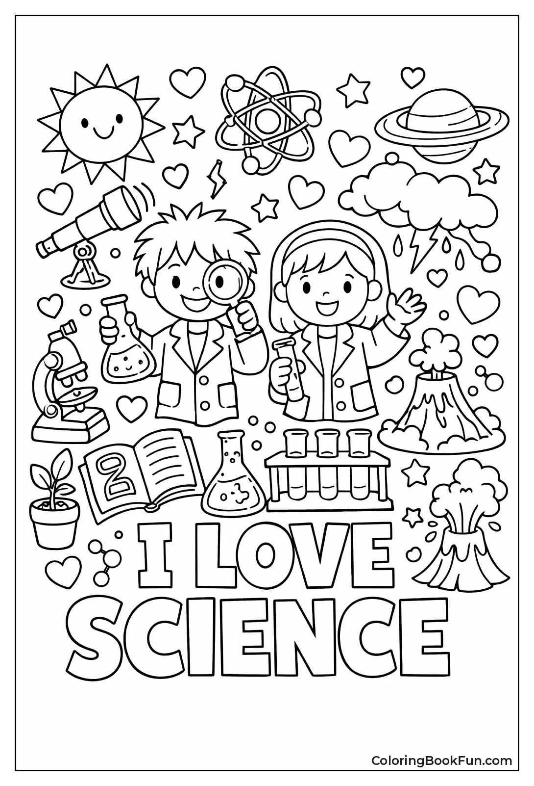 Hearts with Test Tubes