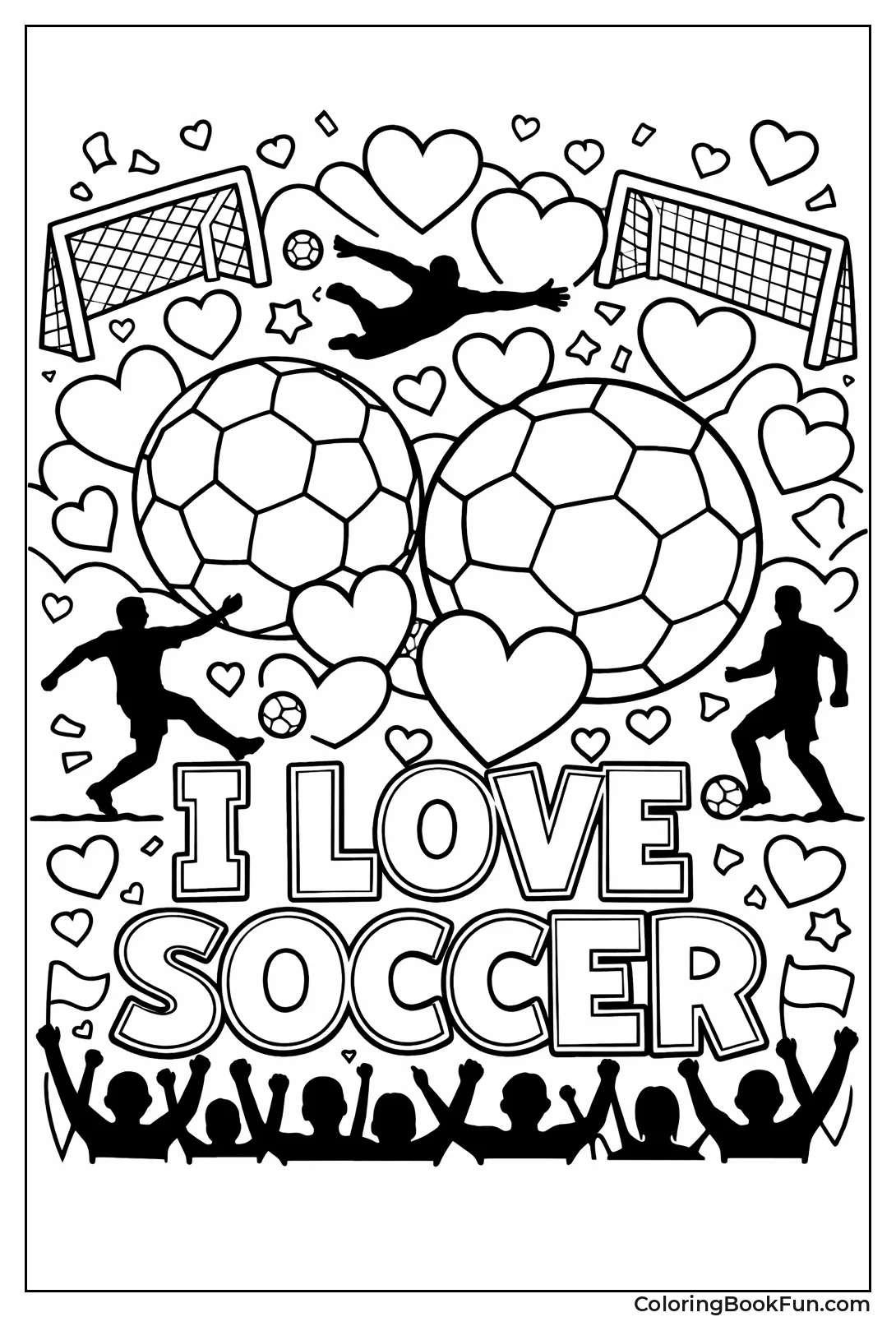 Heart Soccer Fan Design