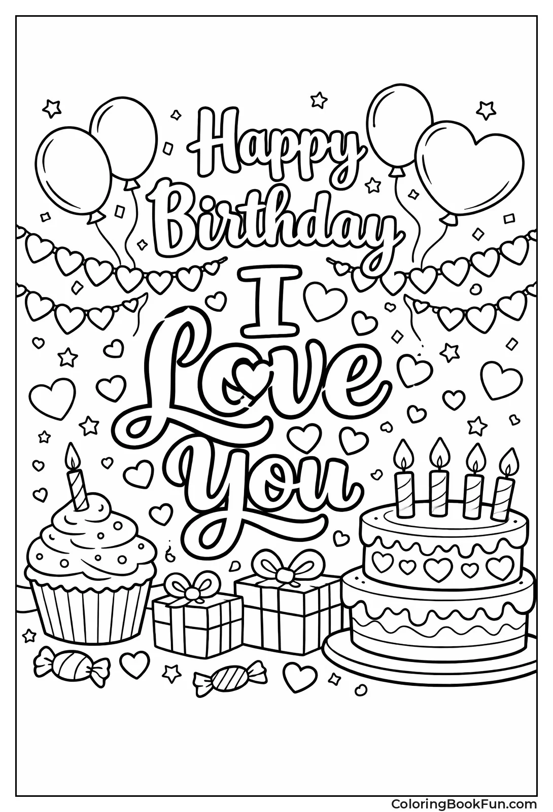 Balloons Float for Birthday Love