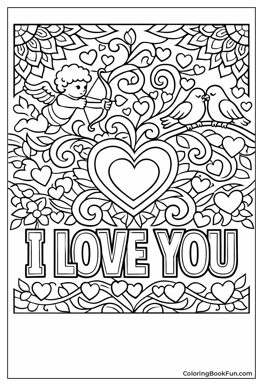I Love You Mandala