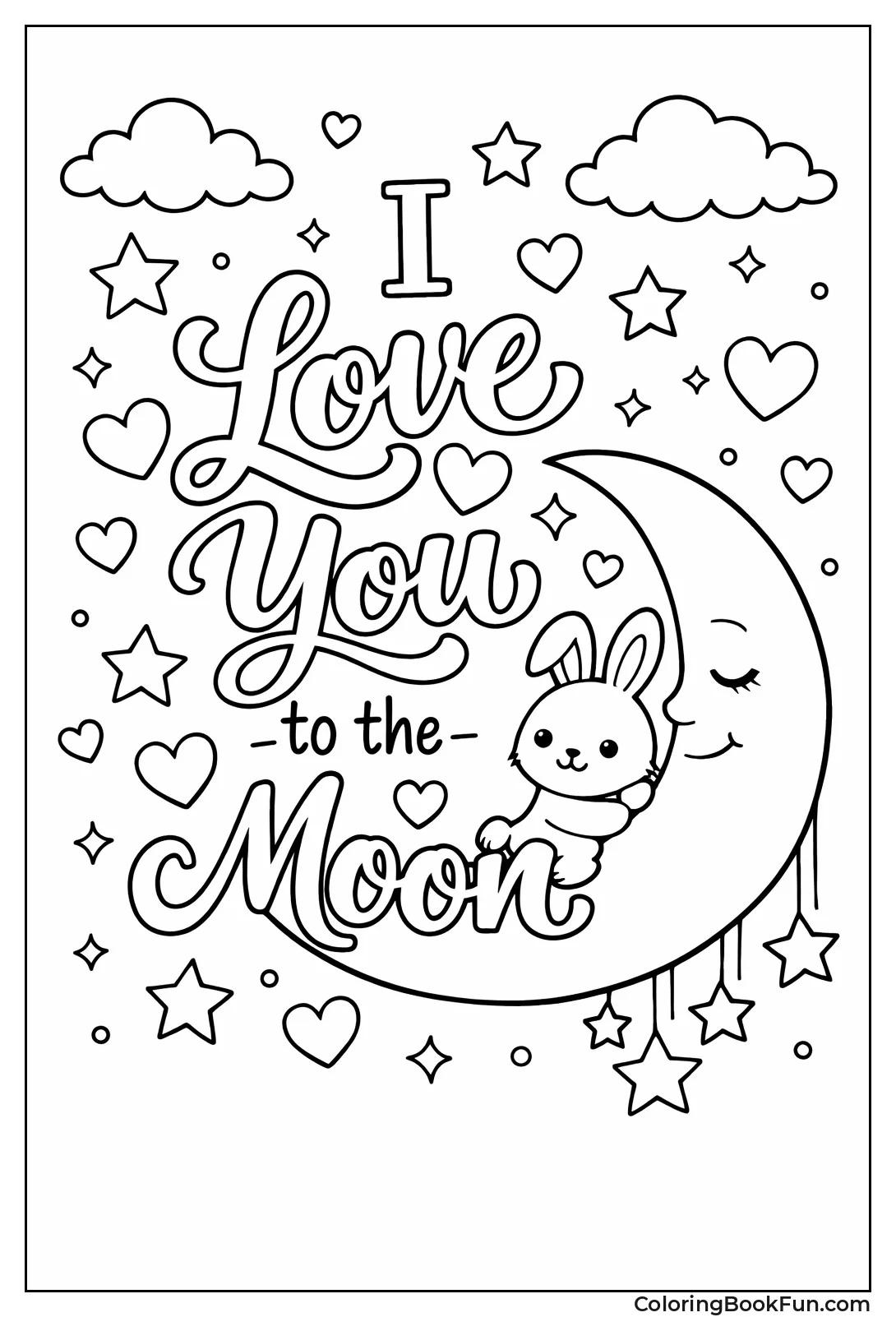 Moon and Stars Say Love