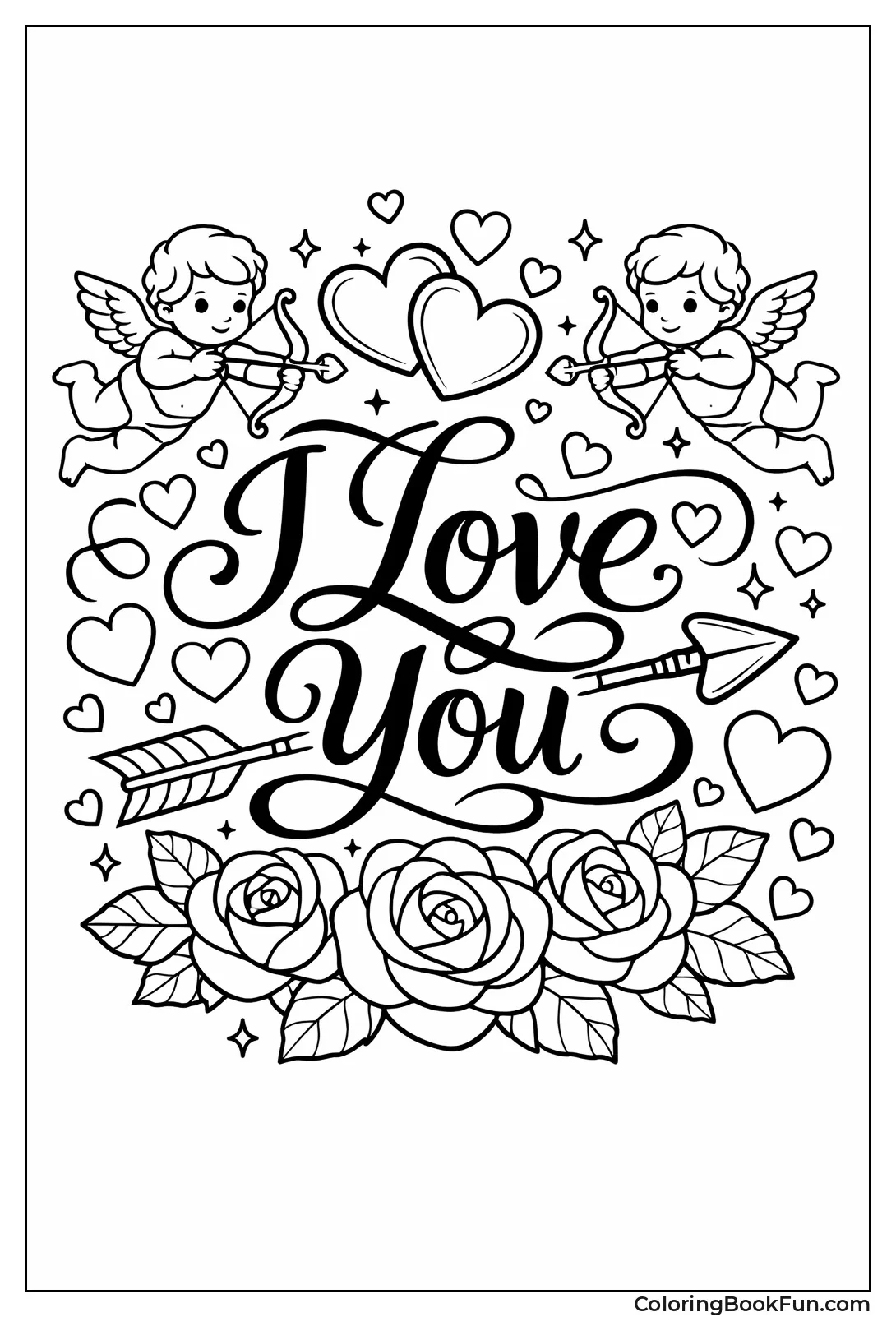 Roses and Arrows Adorn Love