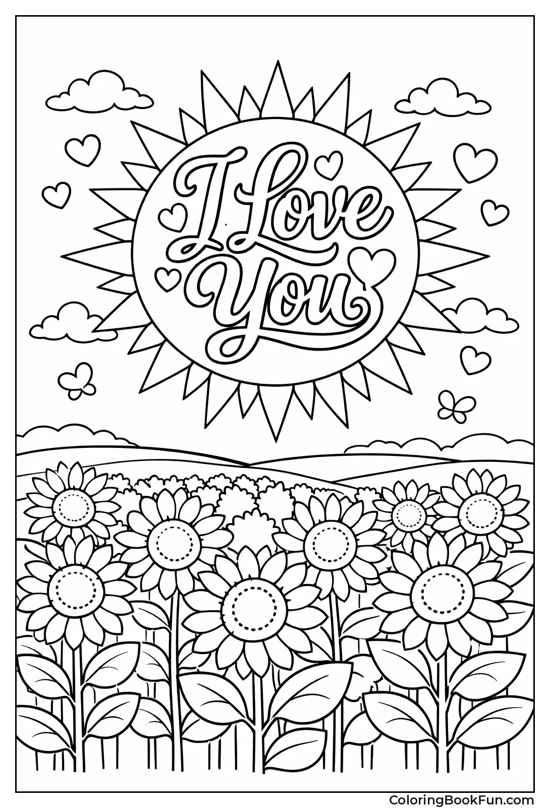 Sunflowers Face Love Sun Shape