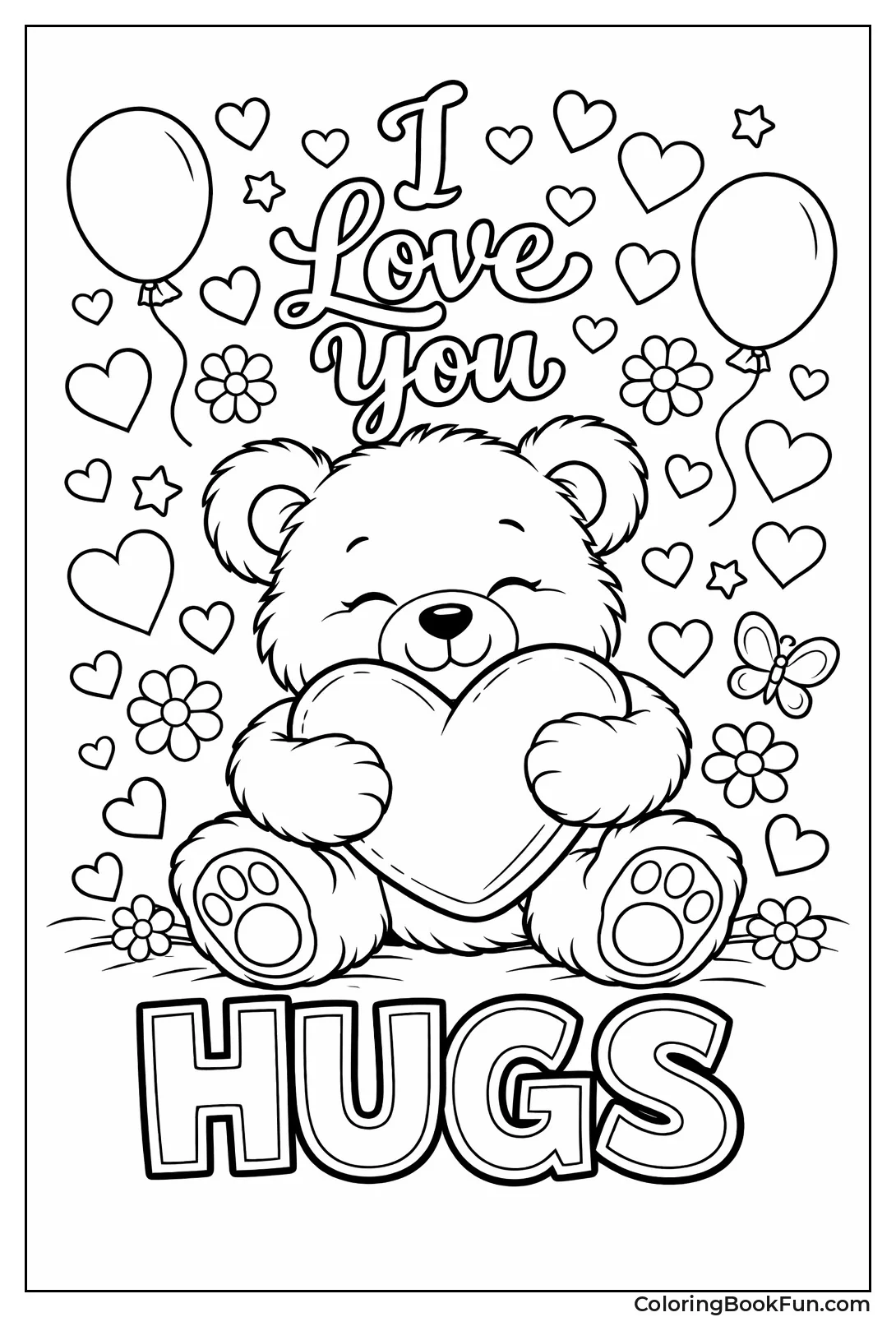Teddy Bear Hugs Big Heart