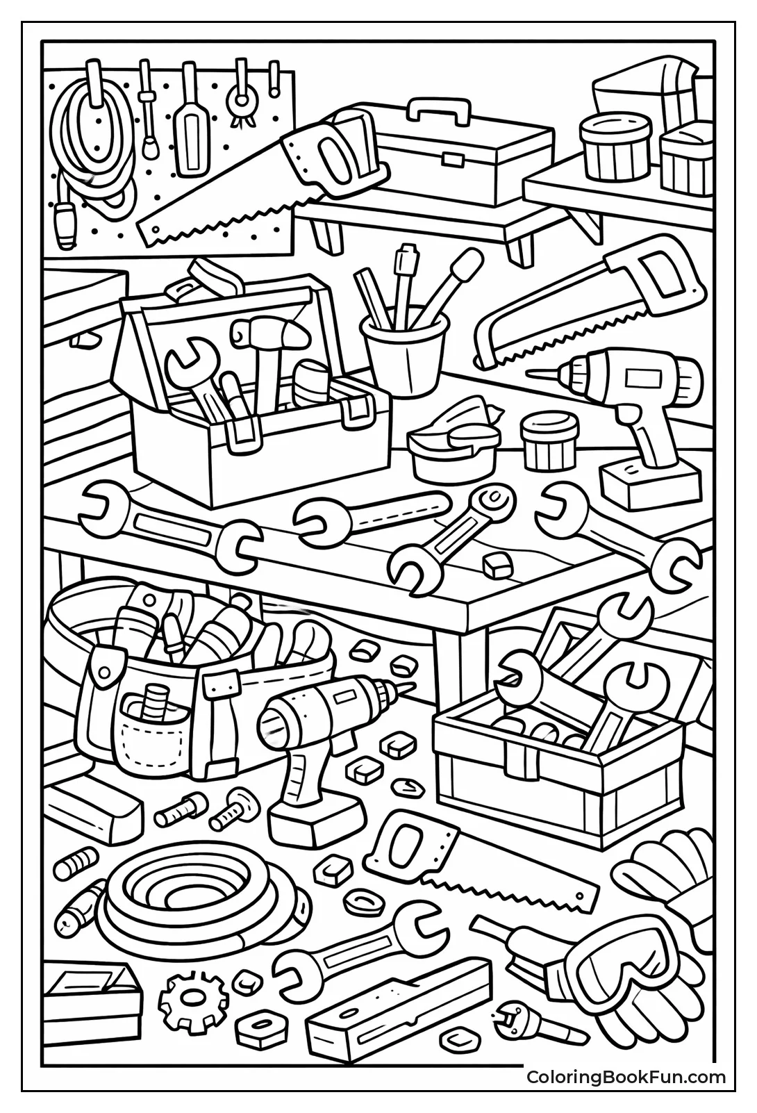 I-Spy Hidden Garage Tools