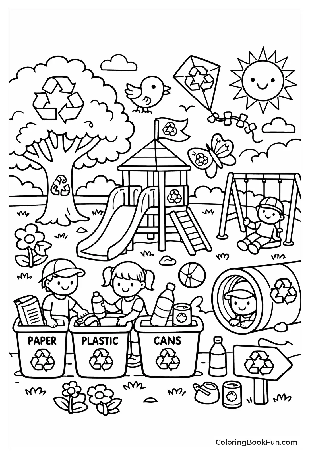 Find Hidden Recycling in Park