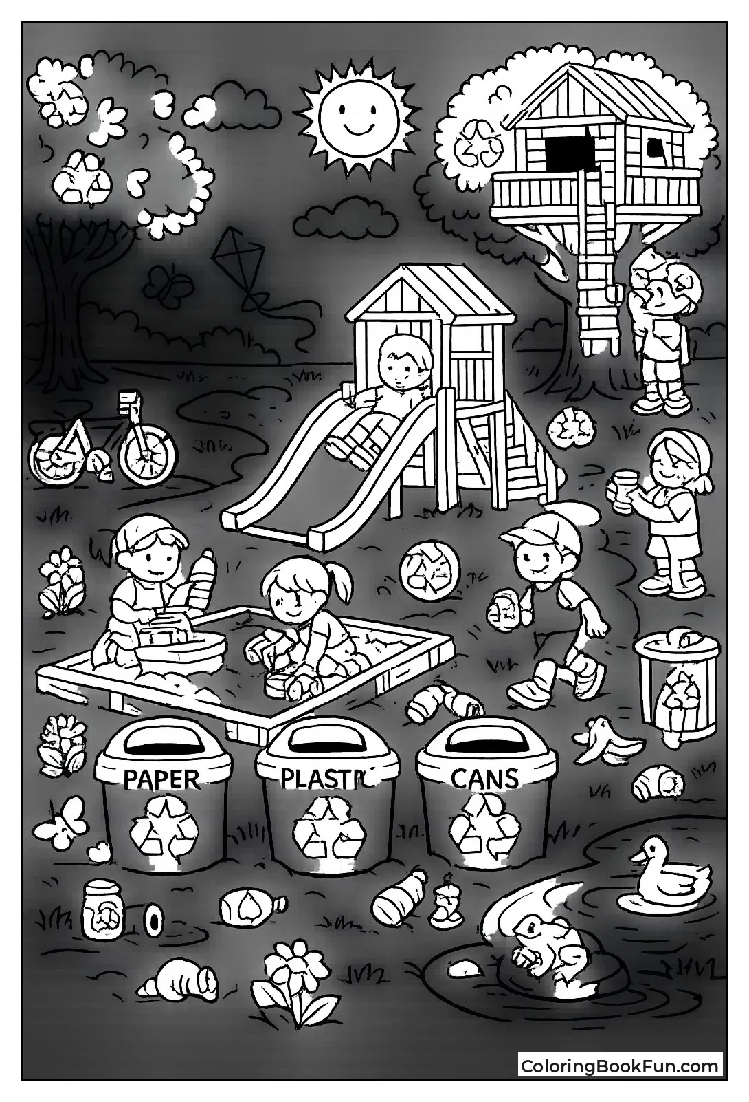 Find Hidden Recycling in Park