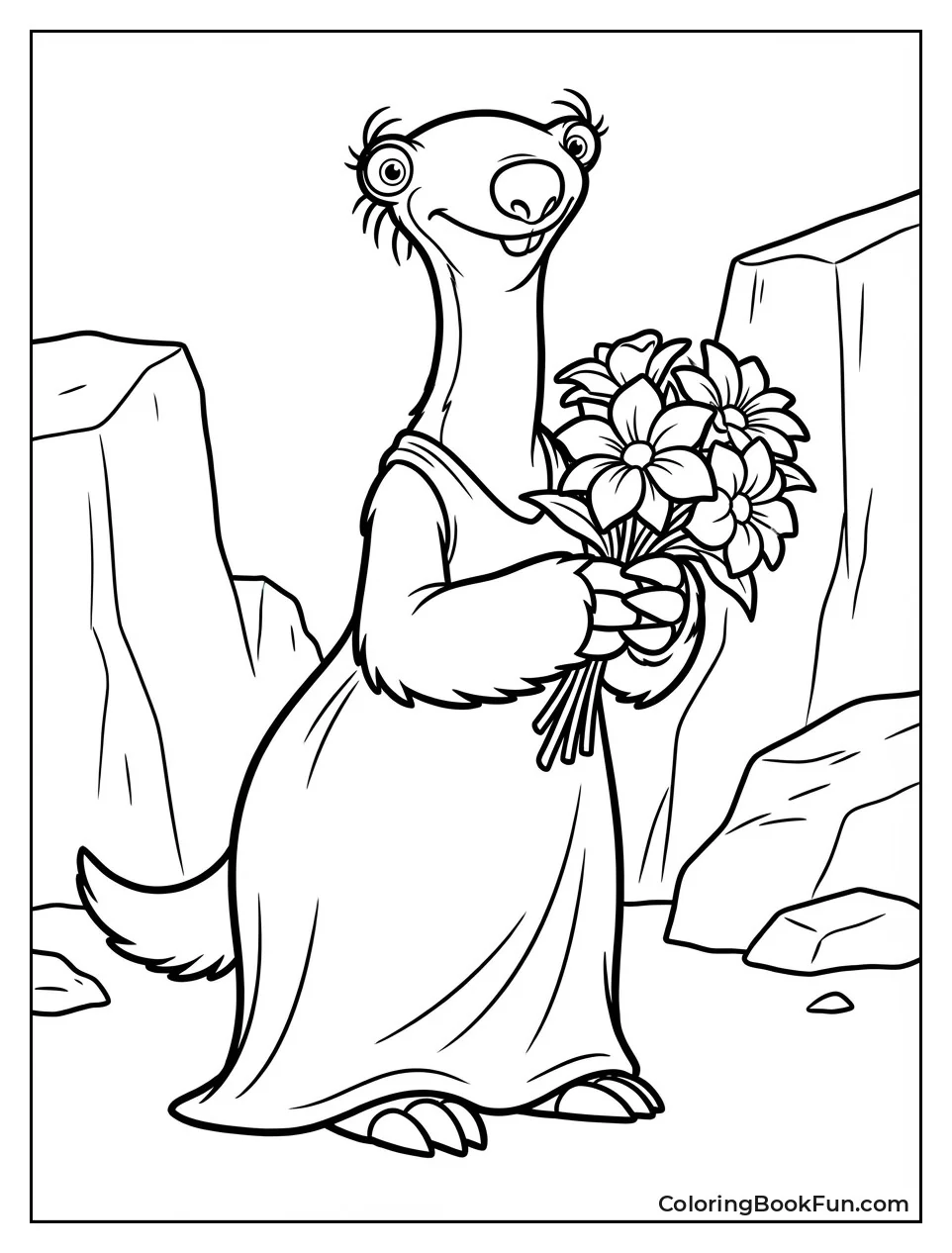 Brooke Poses with Flowers