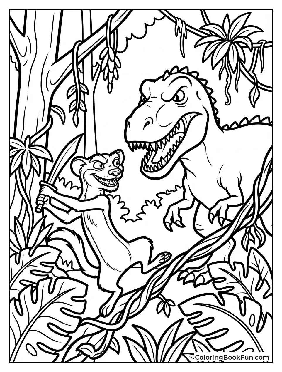 Buck Battles Rudy Dino