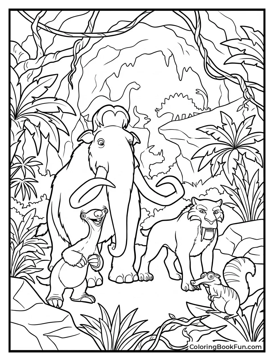 Hidden Dinosaur Valley Scene