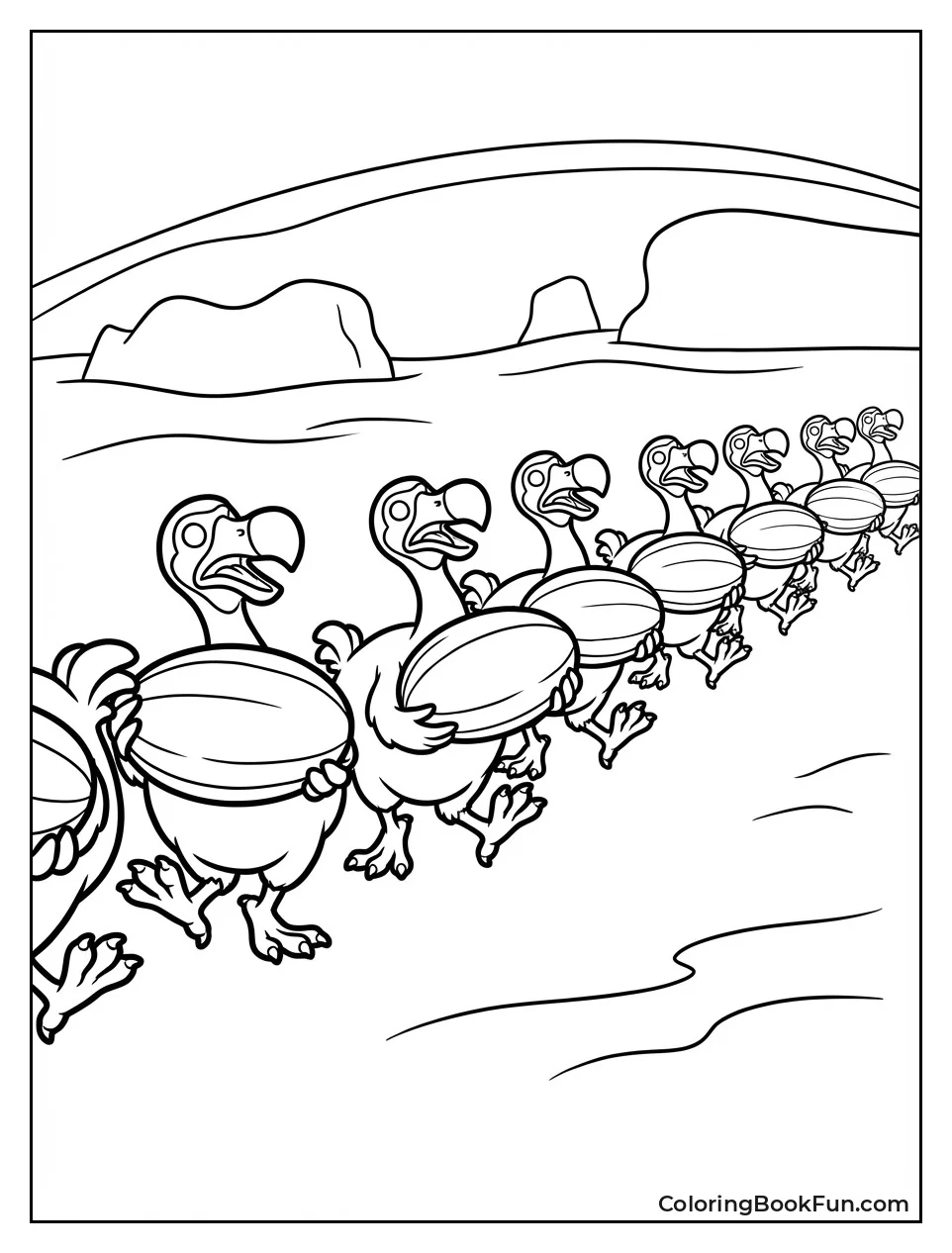 Dodos March with Melons