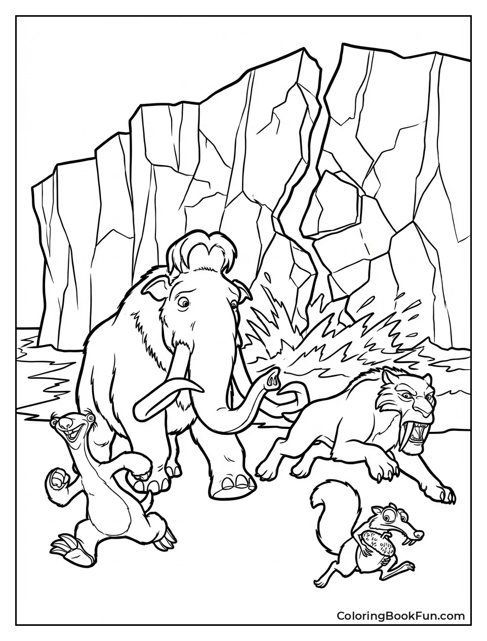 Herd Escapes Melting Ice