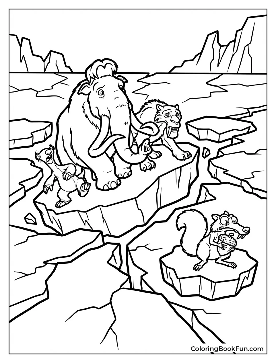 Earth Splits Continents Drift