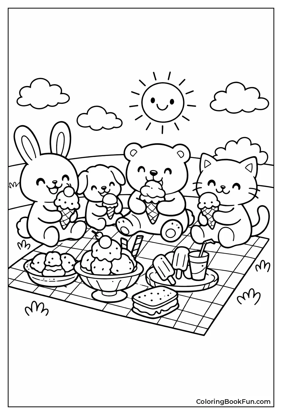 Animals Eating Ice Cream