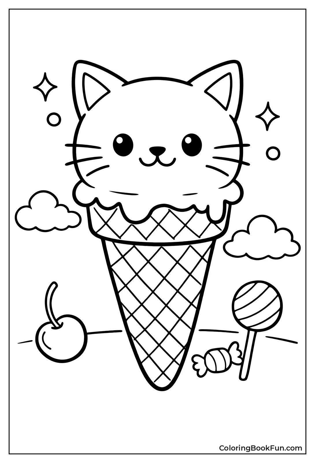 Cat Head Scoop on Cone
