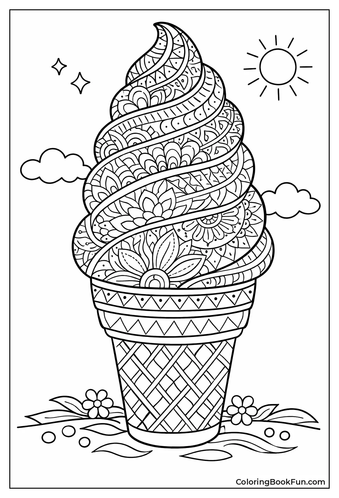 Zentangle Soft Serve Swirl